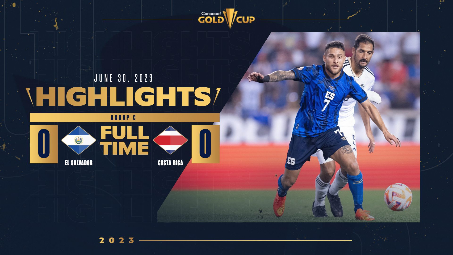 New Jersey, Harrison, USA. 30th June, 2023. (SPO) Concacaf Gold Cup: Soccer  Match between El Salvador and Costa Rica. June 30, 2023, Harison, New Jersey,  USA: Soccer match between El Salvador and