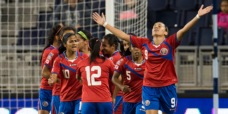 Veronica Charlyn Corral of Mexico after scoring her second goal