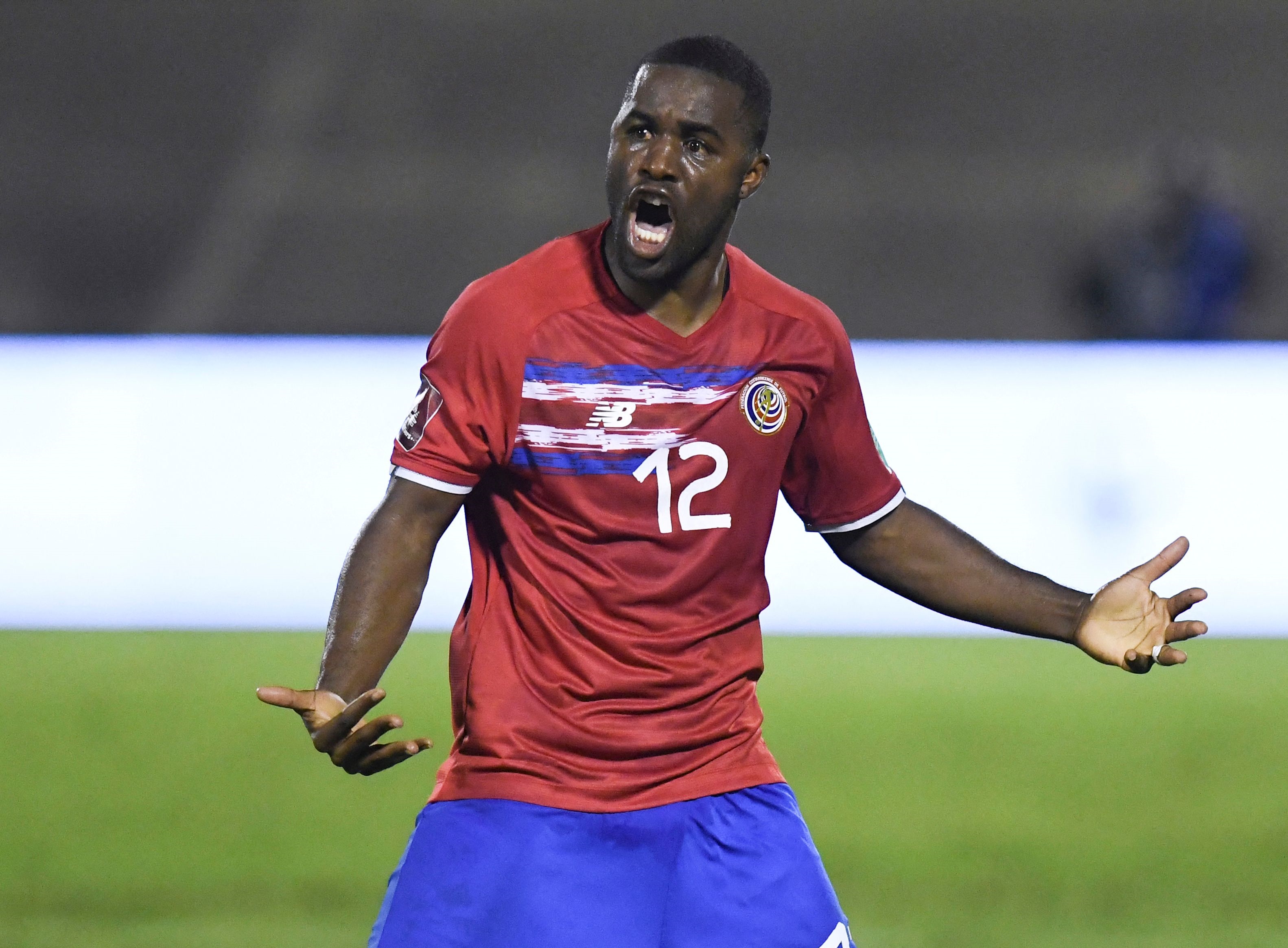 Joel Campbell of Costa Rica poses during the official FIFA World