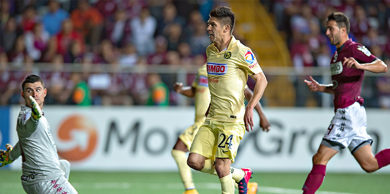 Con dos goles de Peralta, Club América derrotó a Saprissa