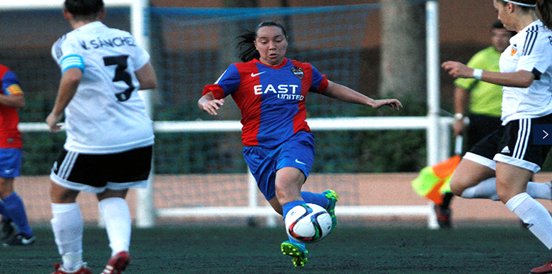 Veronica Charlyn Corral of Mexico after scoring her second goal